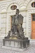 Trophäe im Hof des Weimarer Stadtschlosses