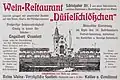 Anzeige im Düsseldorfer Adressbuch von 1902