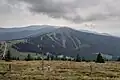 Skigebiet im Herbst von der Handalm aus gesehen