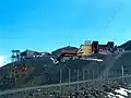 Die Seilbahnstationen am Weissfluhjoch, Ansicht von Norden