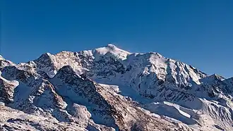 Weissmies (Bildmitte)