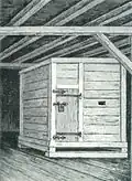 Das Blockhaus auf dem Dachboden