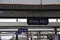 Ältere Bahnhofsschilder