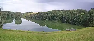 Blick vom Staudamm
