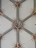 Maria und Jesus auf dem Schlussstein im Chorgewölbe