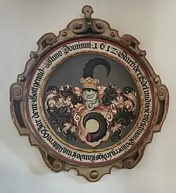 Epitaph für Ulrich von Gaisberg (* 1543; † 1612) in der Wendelinskirche Haubersbronn
