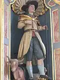 Statue des Heiligen als Behüter des Viehs