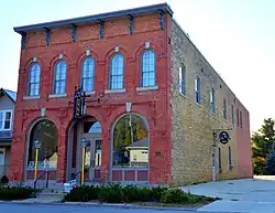 Spillville, Wenzil Taylor Building, 1871 von dem Kaufmann Wenzil Taylor erbaut, heute Hotel „Capone“