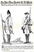 Werbeplakat um 1740