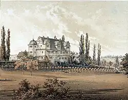 Schloss Wernburg um 1860
