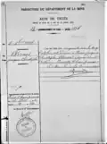 Eintrag seines Todes 5.&nbsp;Oktober 1856