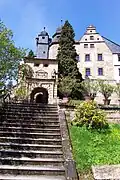 Wernstein, das mittlere Tor mit dem Oberen Schloss