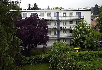 Laubenganghäuser von 1929/30 in der Siedlung Westhausen in Frankfurt am Main