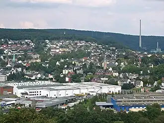 Stadtteil Alt-Wetter: Bebauung am Südhang des Harkortbergs