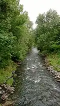 Die Wetter in Niddatal-Assenheim kurz vor ihrer Mündung in die Nidda