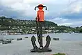 Wetterfahne „Pippi Langstrumpf“ am Hardangerfjord in Norheimsund (Norwegen)