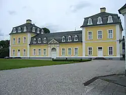 Rechter Flügel des Schlosses Neuwied. Sitz des Fürstlich Wiedischen Archivs