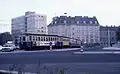 Vierteiliger Zug mit drei Beiwagen auf der Philadelphiabrücke (Oktober 1978)