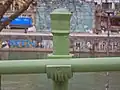 Detailansicht des Geländers auf Höhe der Salztorbrücke