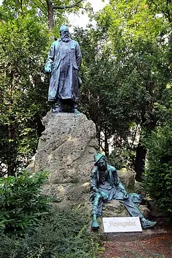 Anzengruber-Denkmal am Schmerlingplatz (1905)