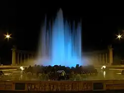 Hochstrahlbrunnen, Umbau zur Fontaine lumineuse