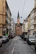 Blick vom Gürtel Richtung Elisabethkirche