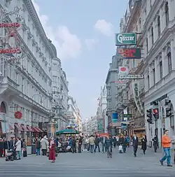 Planung der Fußgängerzone in der Kärntner Straße