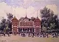 Kratky-Baschik-Zaubertheater, Wiener&nbsp;Prater, vor 1873.