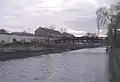 Fußgängersteg an der Stelle der ehemaligen Wiener Brücke über den Landwehrkanal