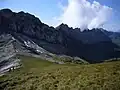 Der Wiggis ganz links mit der Kette in Richtung Schijen