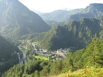 Wildalpen vom Löwekogel aus gesehen, Blickrichtung SSO
