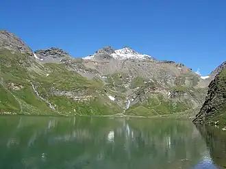 Wilde Kreuzspitze von Süden mit Wildem See
