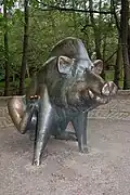 Keiler im Tierpark Freiberg
