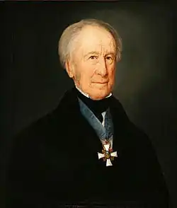 Domherr Wilhelm Carl Fer­di­nand von Ah­le­feldt († 1852) mit Ka­pi­tels­kreuz