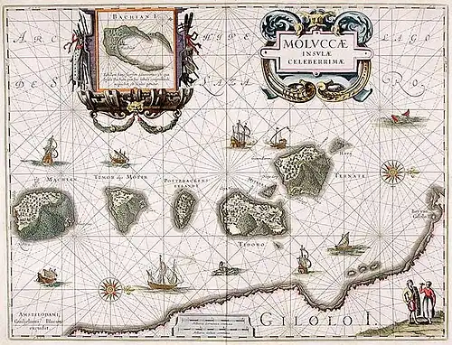 Willem Blaeu: Moluccæ Insulæ Celeberrimæ