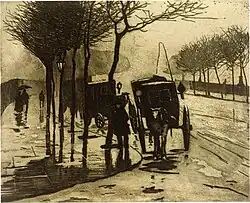 Willem Witsen (1908): Wartende Cabs in London, Museum Boijmans Beuningen Rotterdam.