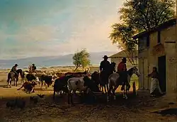Carl Wilhelm Hahn: Ranch Scene, Monterey, California, 1875