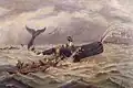 William Heysman Overend (1851–1898): Harpunieren eines Wals