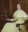 William Howard Hart: Portrait of Adeline Pond Adams (1891)