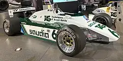 Der Williams FW08 in der konventio­nellen Bauweise, wie er in der Welt­meisterschaft 1982 eingesetzt wurde.