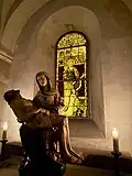 Madonna mit Stifter, davor Pieta