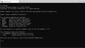 Windows Package Manager v0.1.41331 Preview