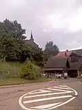 Kirche von Wintersingen und Bus Wendeplatz