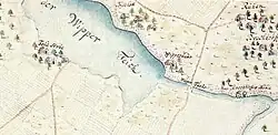 Darstellung des Teichs um 1745