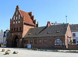 Wassertor in Wismar (Hafenseite), 1450