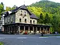 Gasthaus Kammerburg unterhalb der Ruine