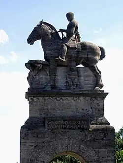 Reiterstandbild Otto I. auf der Wittelsbacherbrücke in München, 1905