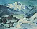 Winterabend im Gebirge