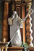 Ägidiusstatue am Altar