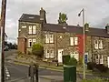 Woodbine Terrace, aus Sandstein gebaute Reihenhäuser